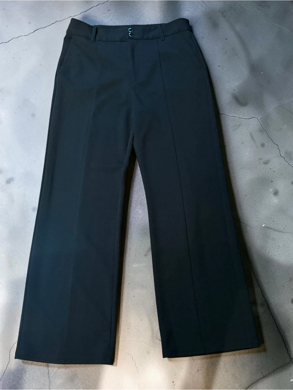 Elegant Black Wide-Leg Trousers